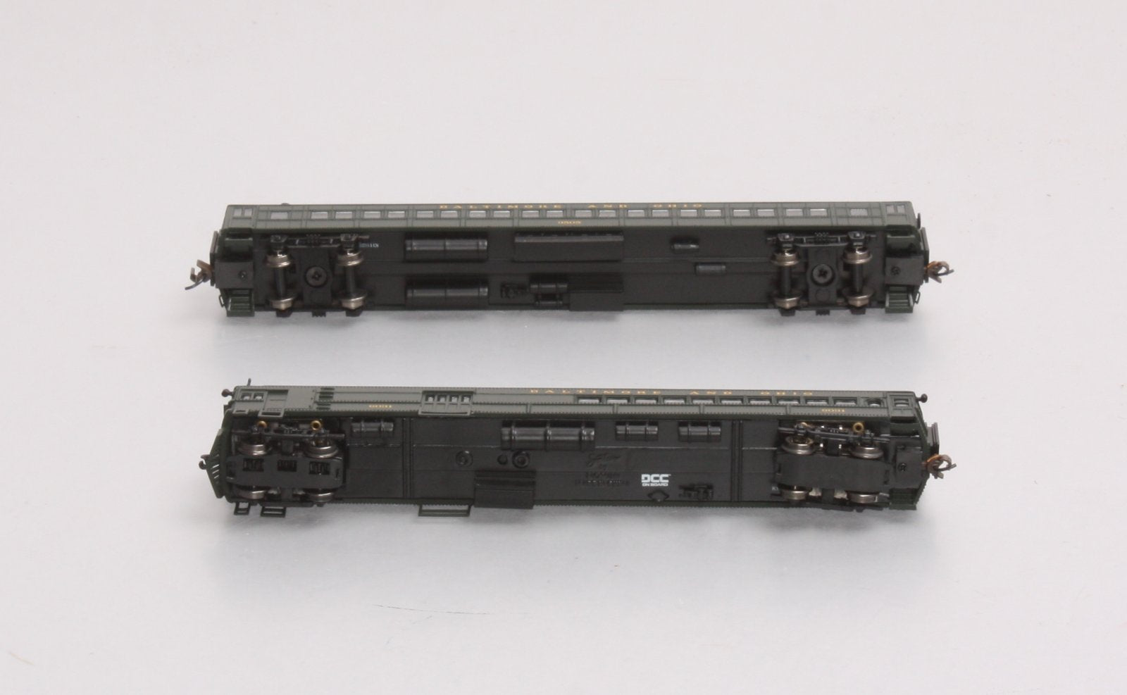 Bachmann 81466 N Baltimore and Ohio EMC Electric Doodlebug & Trailer Coach (DCC) LN/Box