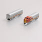 Kato 106-0404 N Scale Santa Fe F-7 AB Diesel Locomotive Set LN/Box
