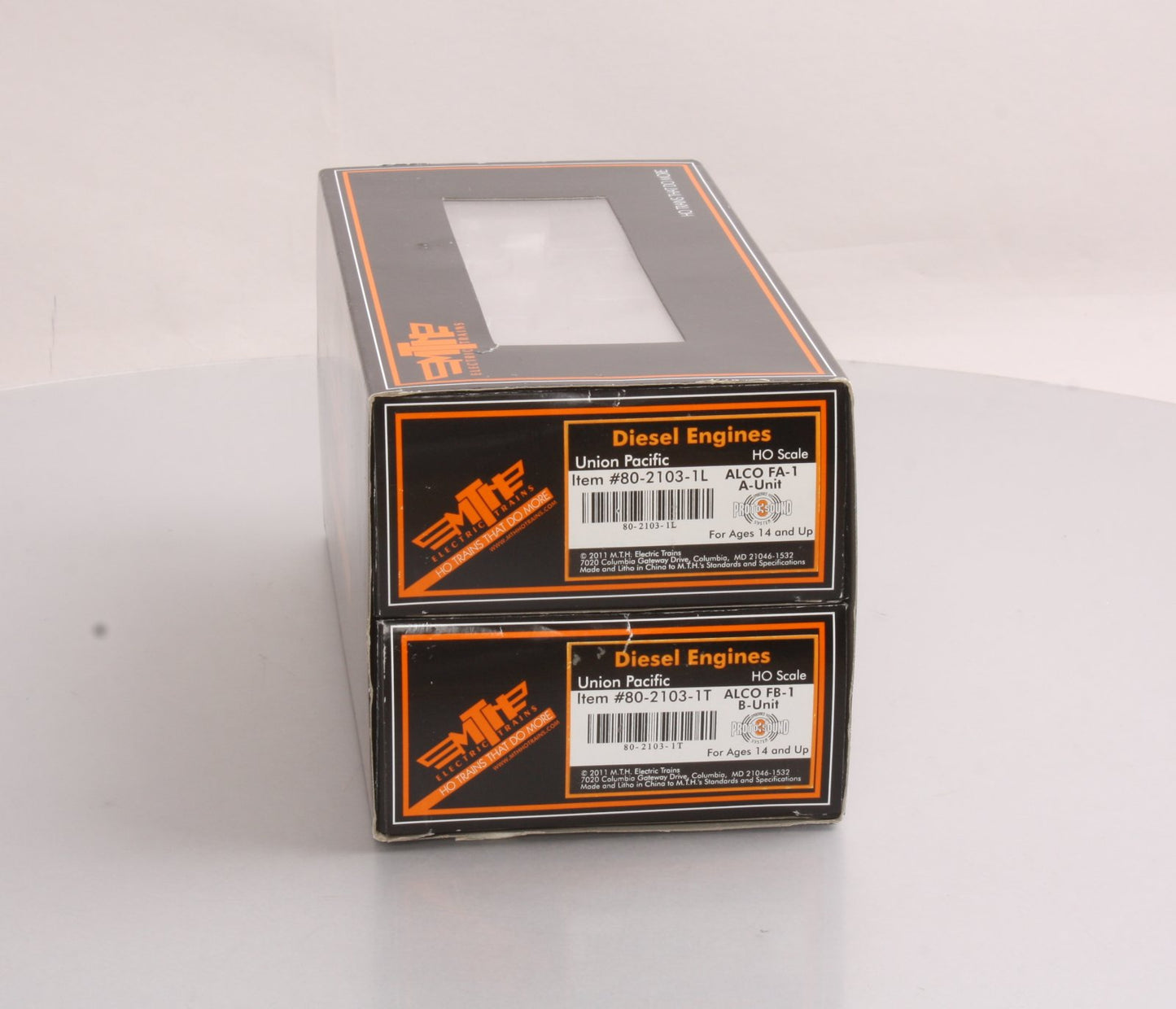 MTH 80-2103-1 HO UP Alco FA-1 A/B Diesel Locomotive Set w/PS 3.0 (Set of 2)