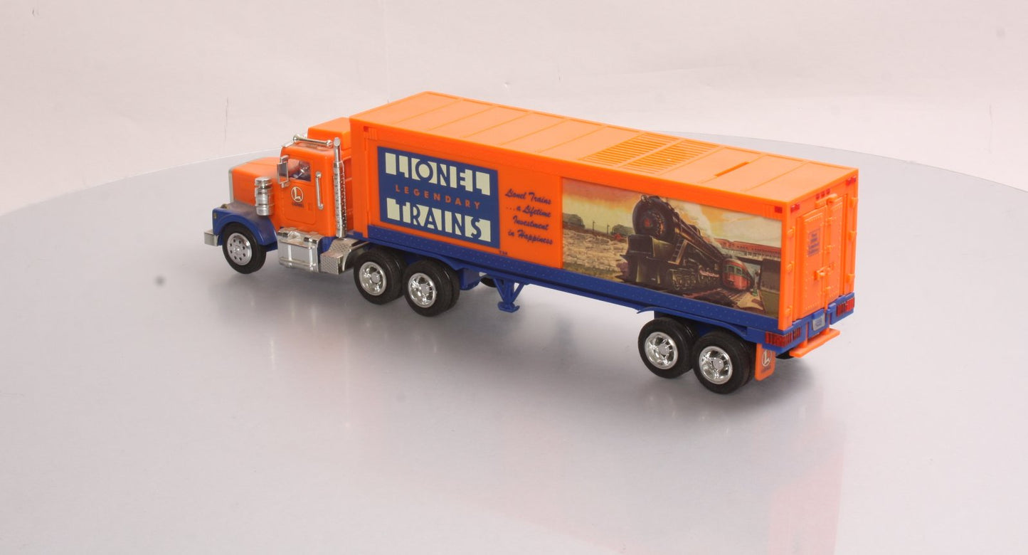 Lionel TMT-18018 Box Trailer Toy Truck W/Operating Lights Sounds-Coinbank NIB