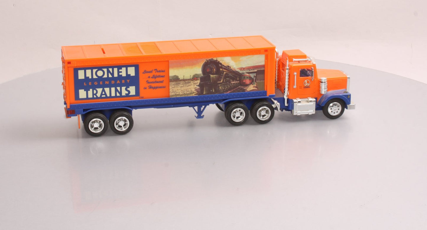 Lionel TMT-18018 Box Trailer Toy Truck W/Operating Lights Sounds-Coinbank NIB