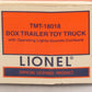 Lionel TMT-18018 Box Trailer Toy Truck W/Operating Lights Sounds-Coinbank NIB