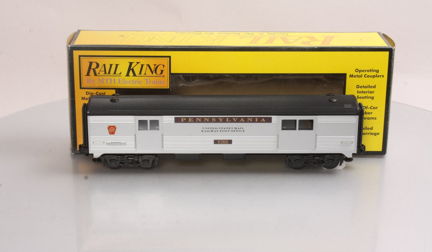 MTH 30-6070S O Pennsylvania Streamlined Baggage Car #6368 LN/Box