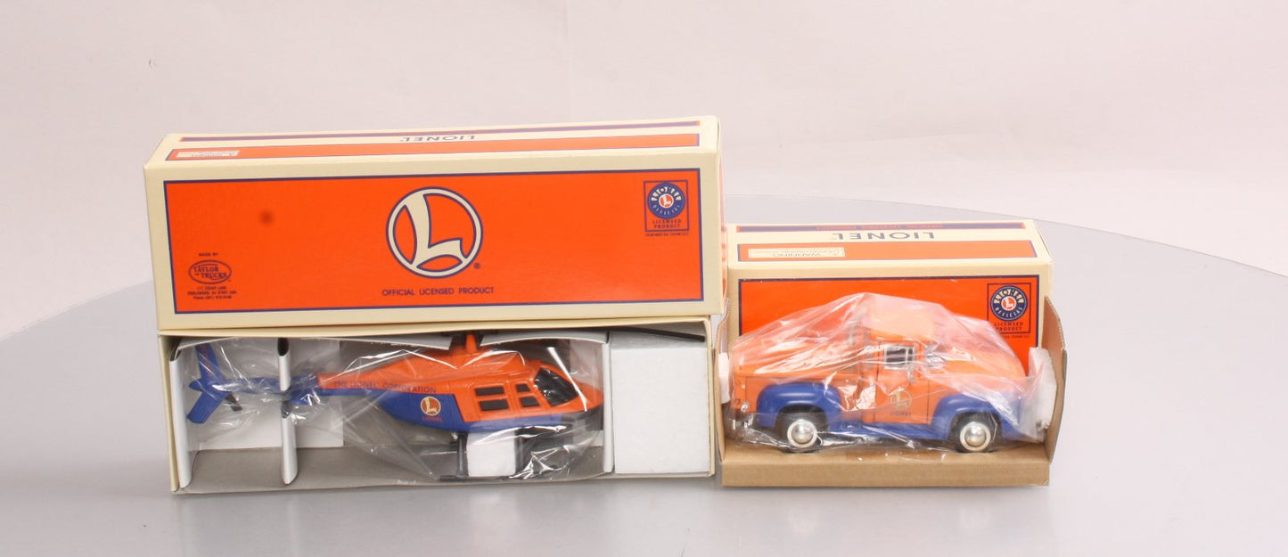Lionel TMT-411 1:48 1956 Ford Die Cast Pick-up Truck and Helicopter Set LN/Box