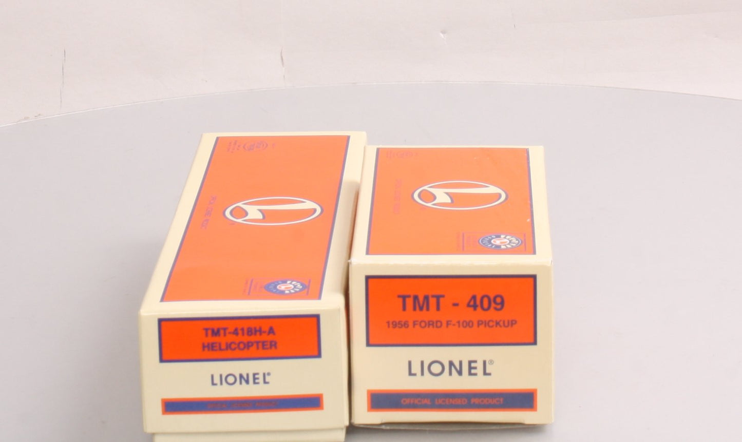 Lionel TMT-411 1:48 1956 Ford Die Cast Pick-up Truck and Helicopter Set