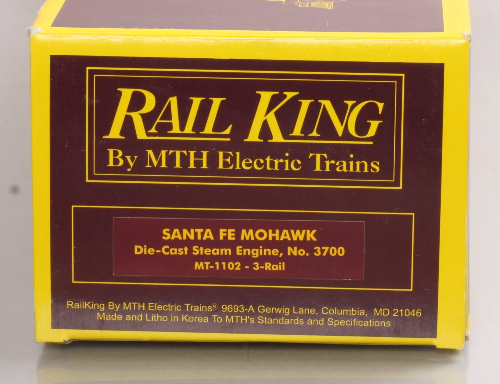 MTH 20-1102 O Gauge Santa Fe Mohawk Steam Locomotive #3700 LN/Box