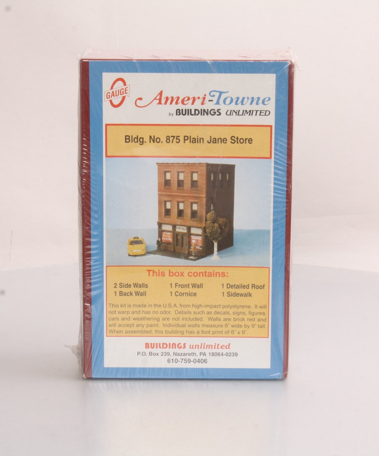 Ameri-Town 875 O Gauge Building Unlimited Plain Jane Store Kit