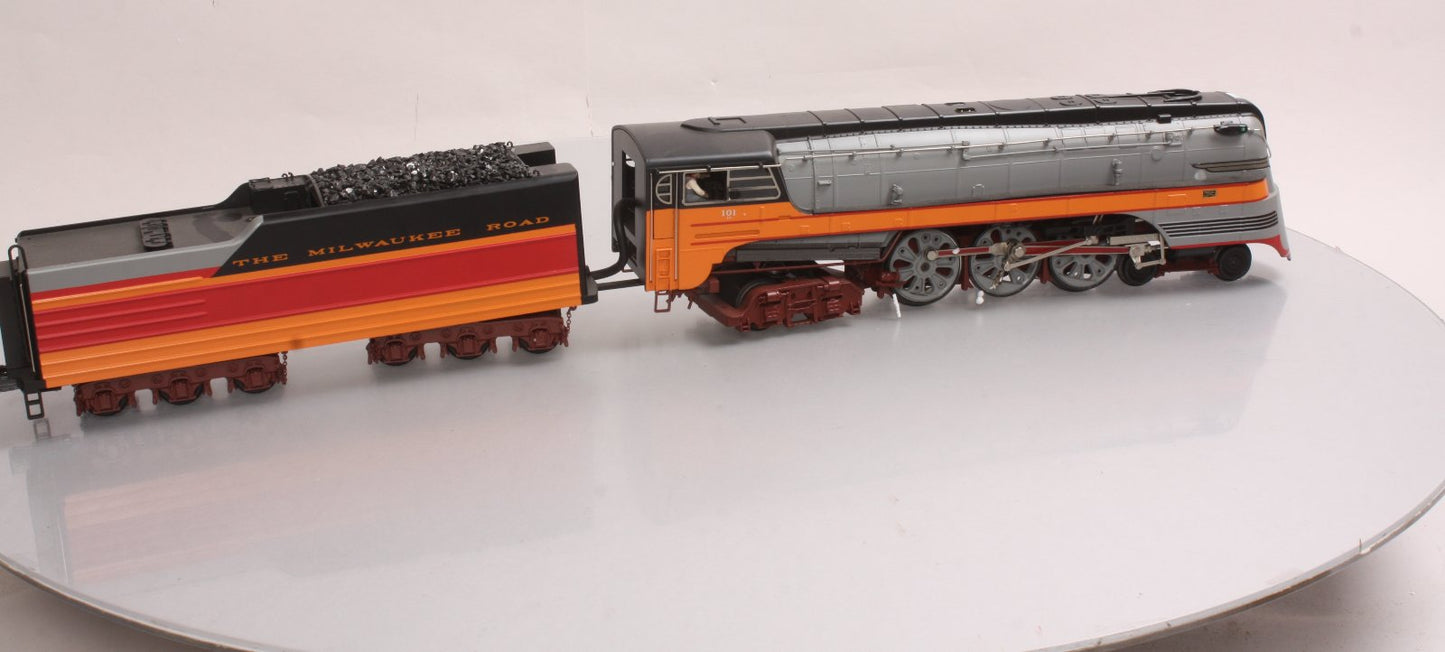 MTH 20-3096-1 O Milwaukee Road 4-6-4 Steam Locomotive & Tender w/PS2 #101 LN/Box