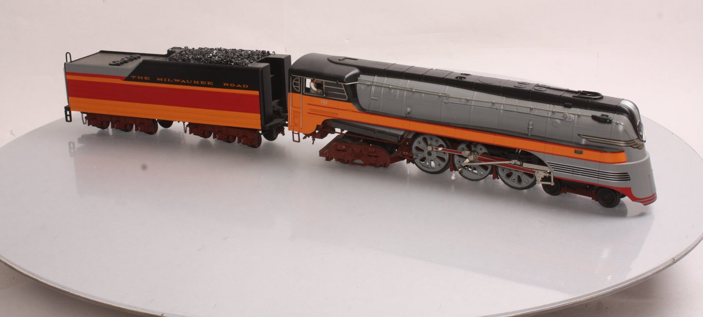MTH 20-3096-1 O Milwaukee Road 4-6-4 Steam Locomotive & Tender w/PS2 #101 LN/Box