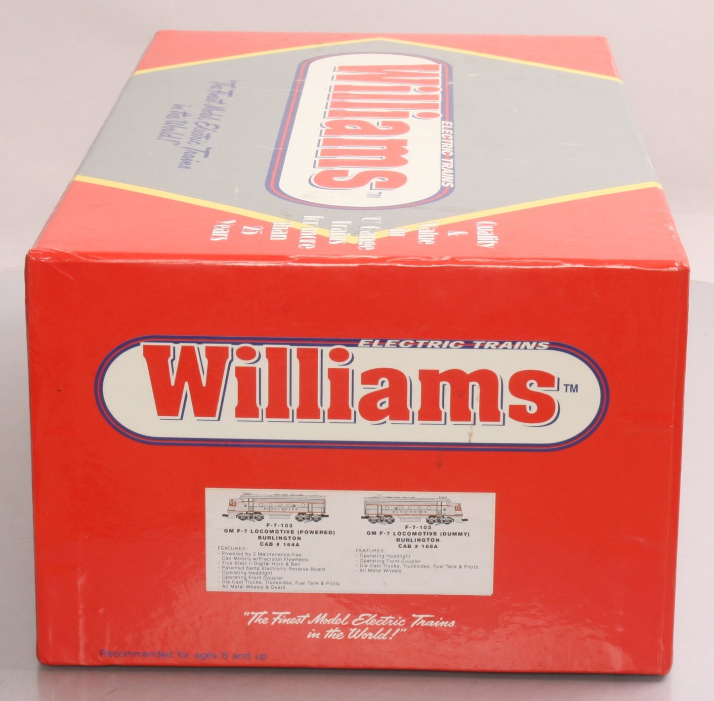 Williams 20704 O Gauge CB&Q F7 A-A Powered & Dummy Diesel Locomotive Set