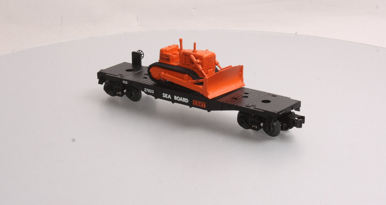 Lionel 6-27822 O Gauge Seaboard/CSXT Flatcar with Bulldozer LN/Box