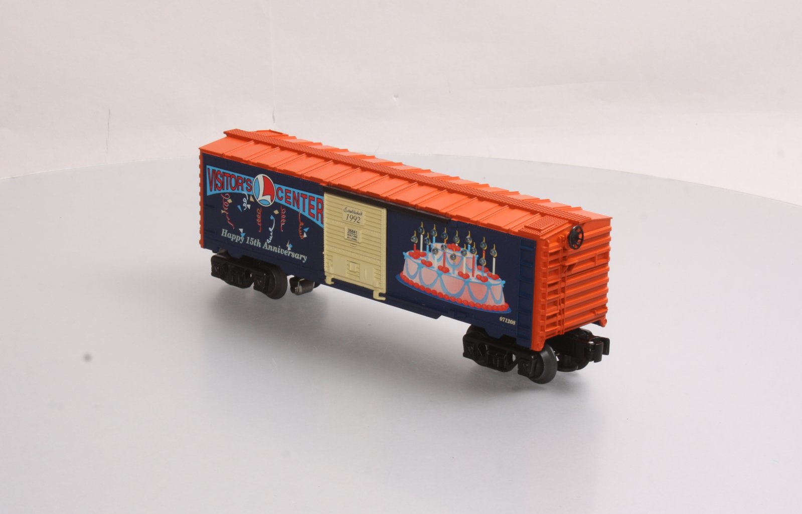 Lionel 6-36841 O Gauge Visitor's Center 15Th Anniversary Lighted Boxcar #071208 LN/Box