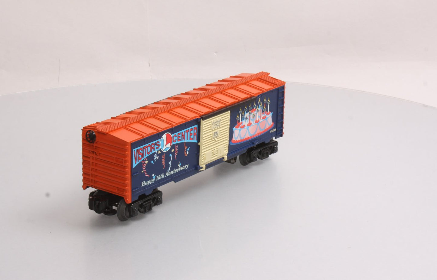 Lionel 6-36841 O Gauge Visitor's Center 15Th Anniversary Lighted Boxcar #071208 LN/Box