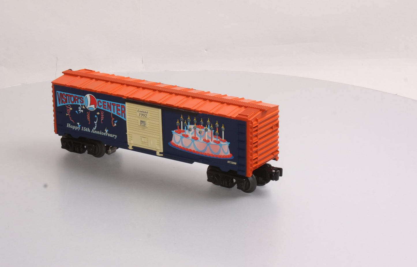 Lionel 6-36841 O Gauge Visitor's Center 15Th Anniversary Lighted Boxcar #071208 LN/Box