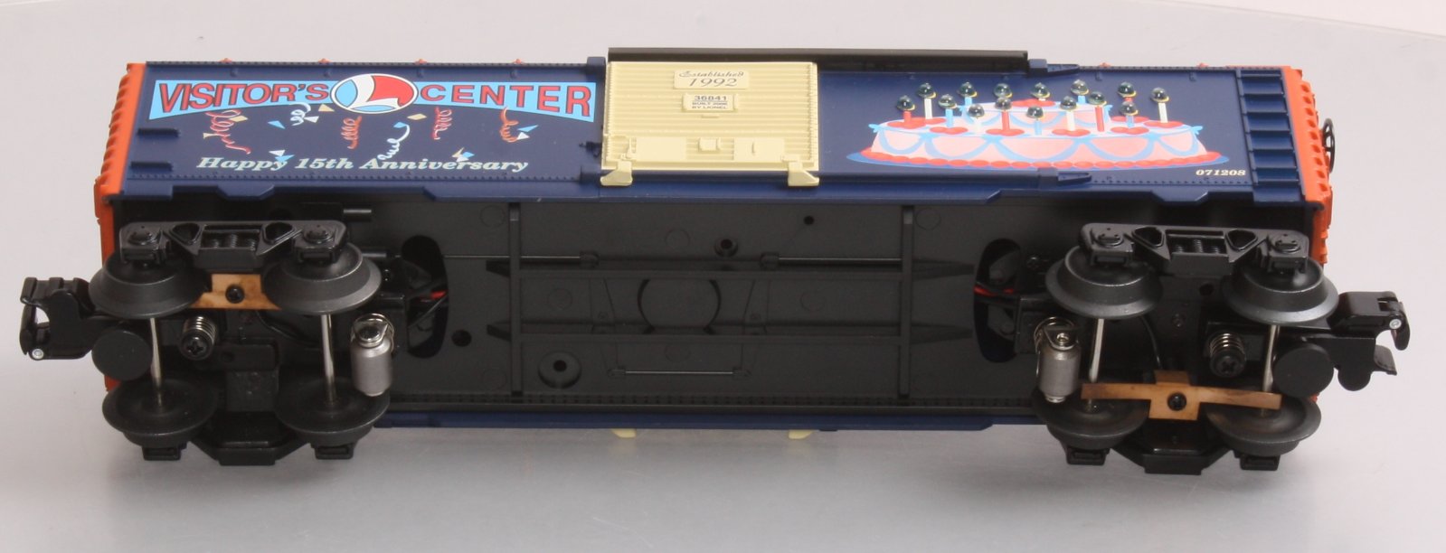 Lionel 6-36841 O Gauge Visitor's Center 15Th Anniversary Lighted Boxcar #071208 LN/Box