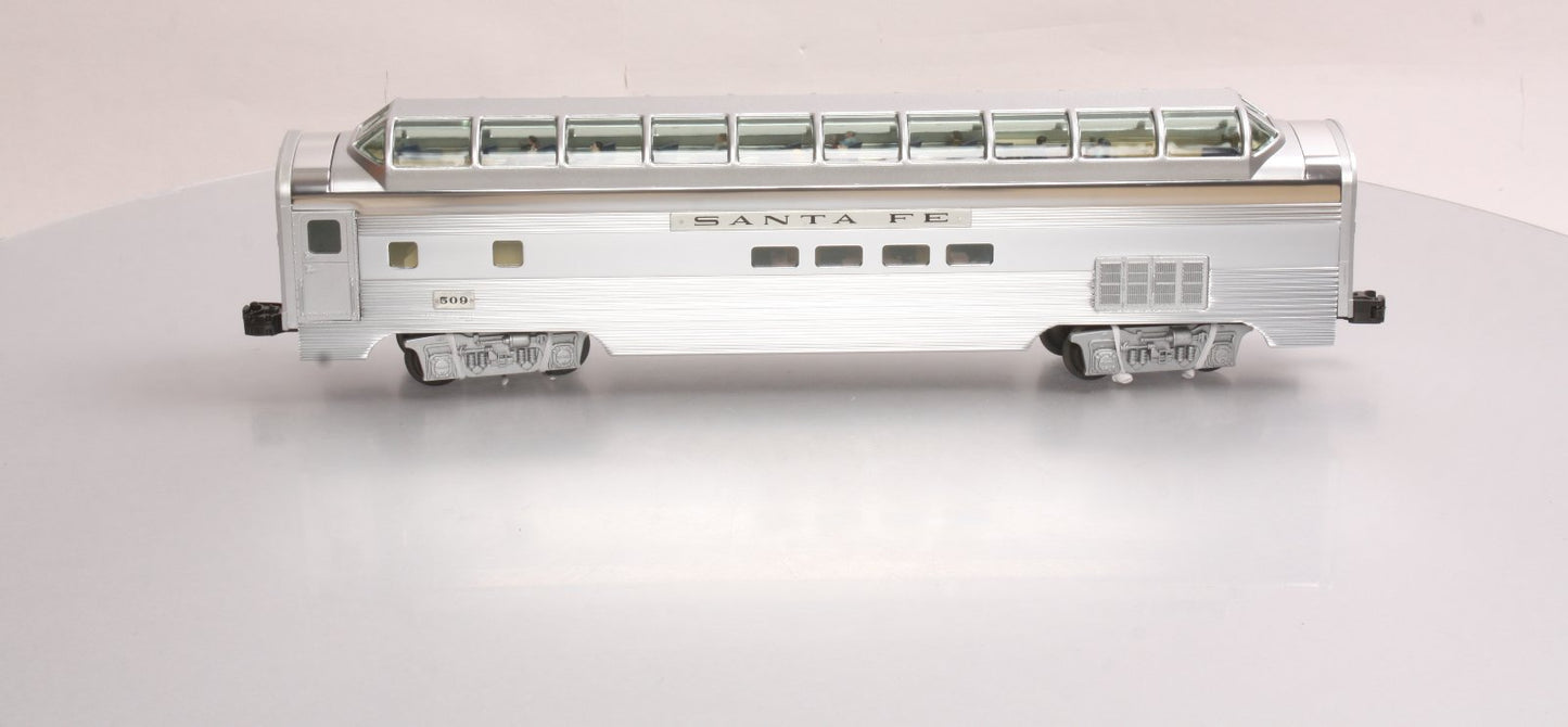 Lionel 6-39137 Santa Fe Superliner Full Vista Dome Car EX