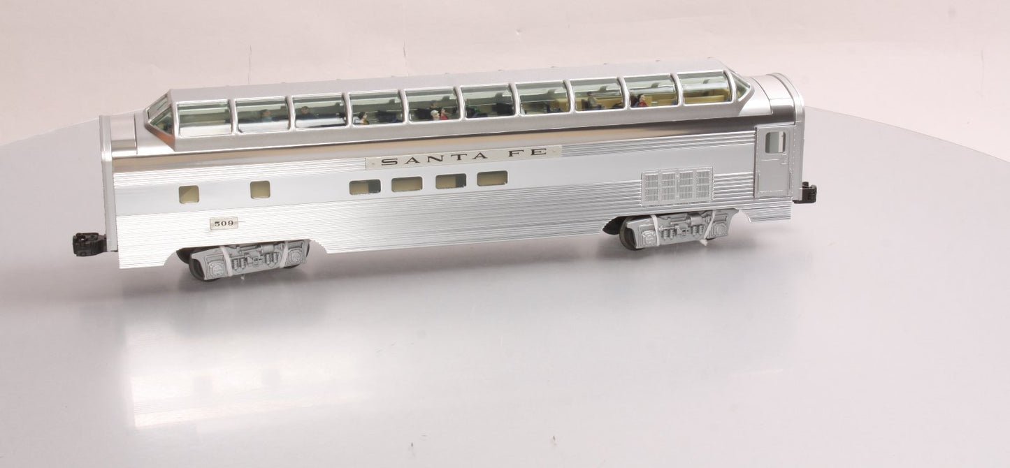 Lionel 6-39137 Santa Fe Superliner Full Vista Dome Car #509 EX