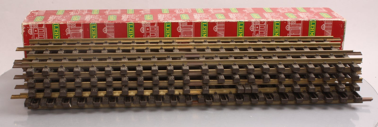 LGB 10600 G Gauge Brass 24" Straight Track Sections (Box of 12) LN/Box