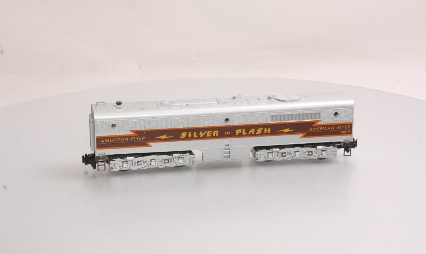 American Flyer 6-48127 S Silver Flash Non Powered Alco B Unit with Horn #478 LN/Box