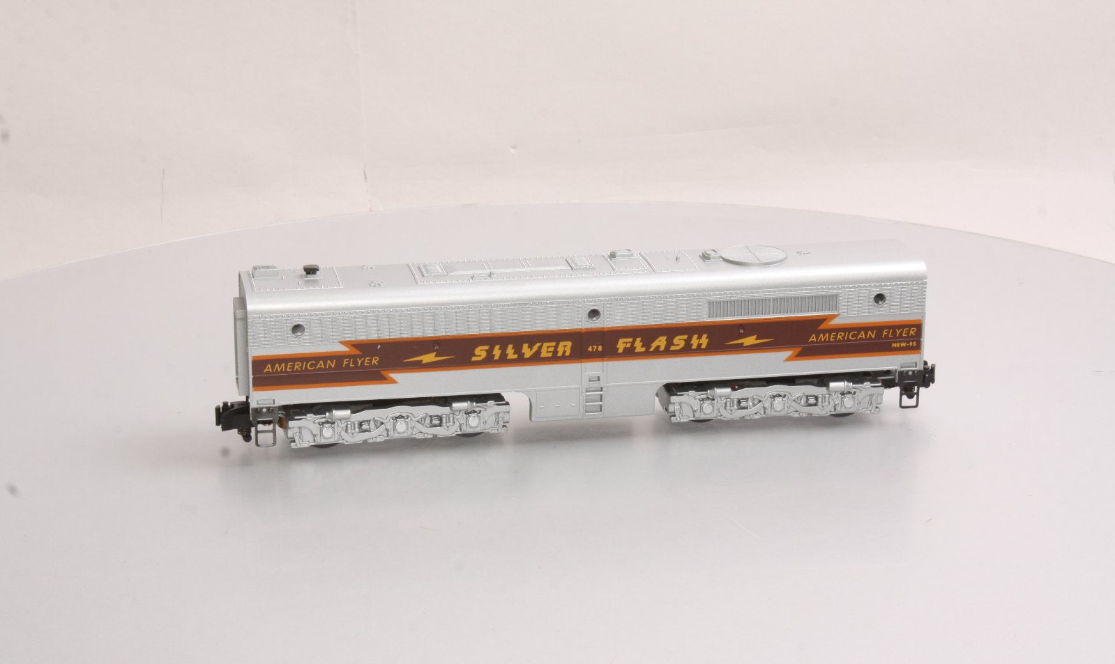 American Flyer 6-48127 S Silver Flash Non Powered Alco B Unit with Horn #478 LN/Box