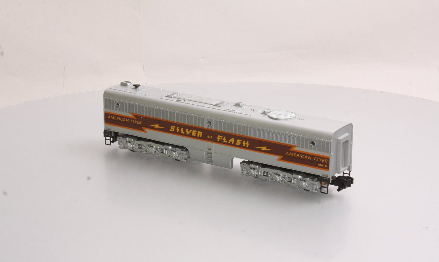 American Flyer 6-48127 S Silver Flash Non Powered Alco B Unit with Horn #478 LN/Box