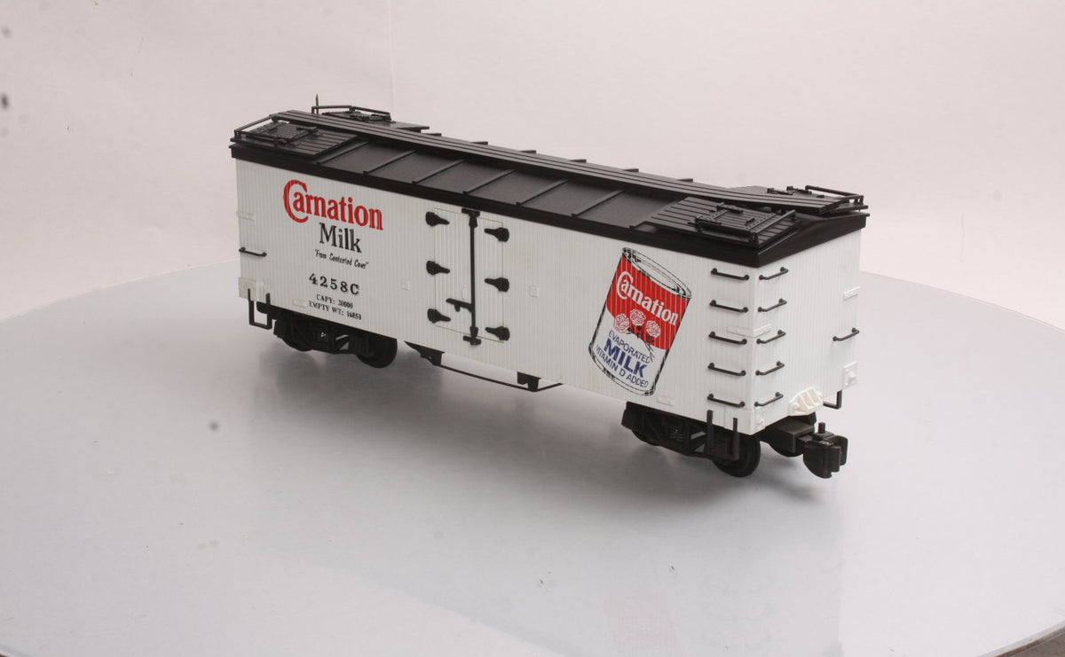 Delton 4258C G Scale Carnation Milk Reefer Car #4258C LN/Box