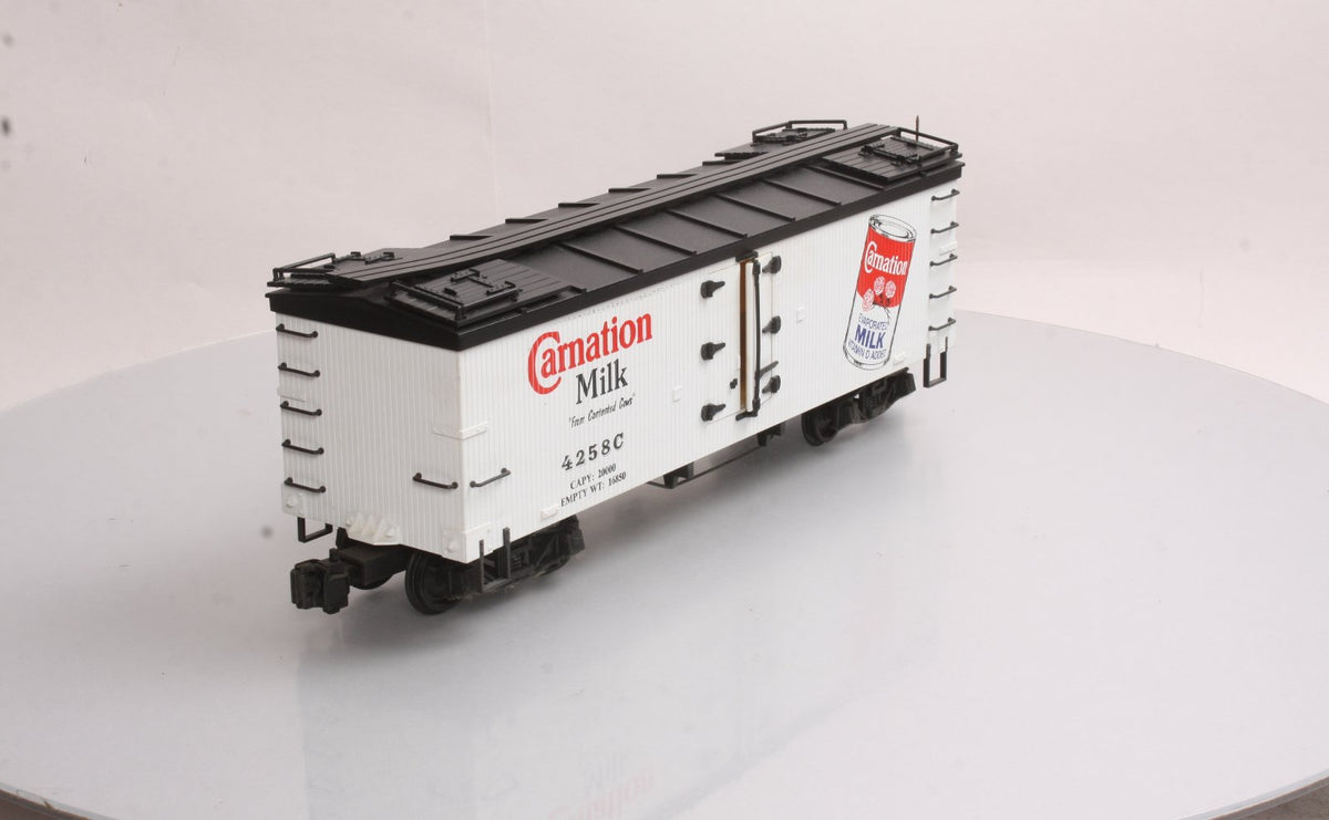 Delton 4258C G Scale Carnation Milk Reefer Car #4258C LN/Box
