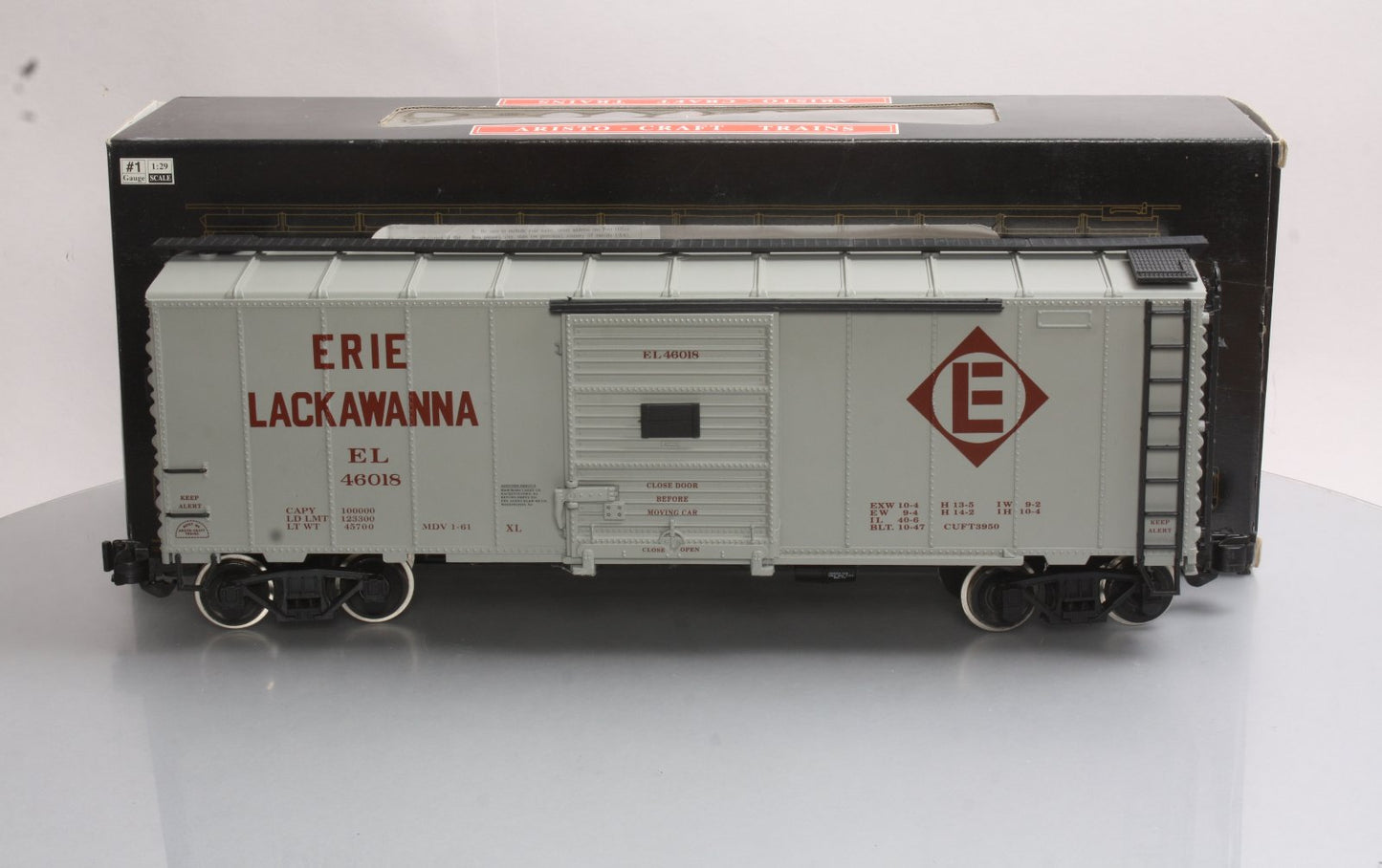 Aristo-Craft 46018 G Scale Erie Lackawanna Box Car EX/Box