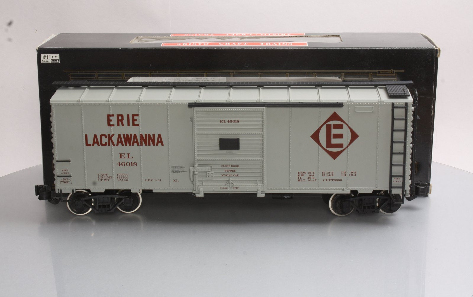 Aristo-Craft 46018 G Scale Erie Lackawanna Box Car EX/Box