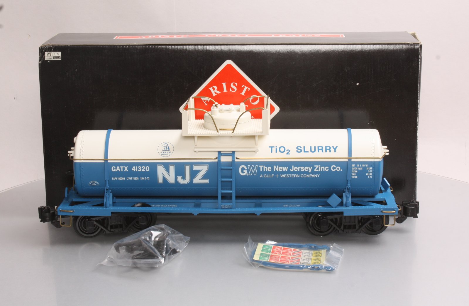 Aristo-Craft 41319 New Jersey Zinc Company Tank Car #41320 LN/Box