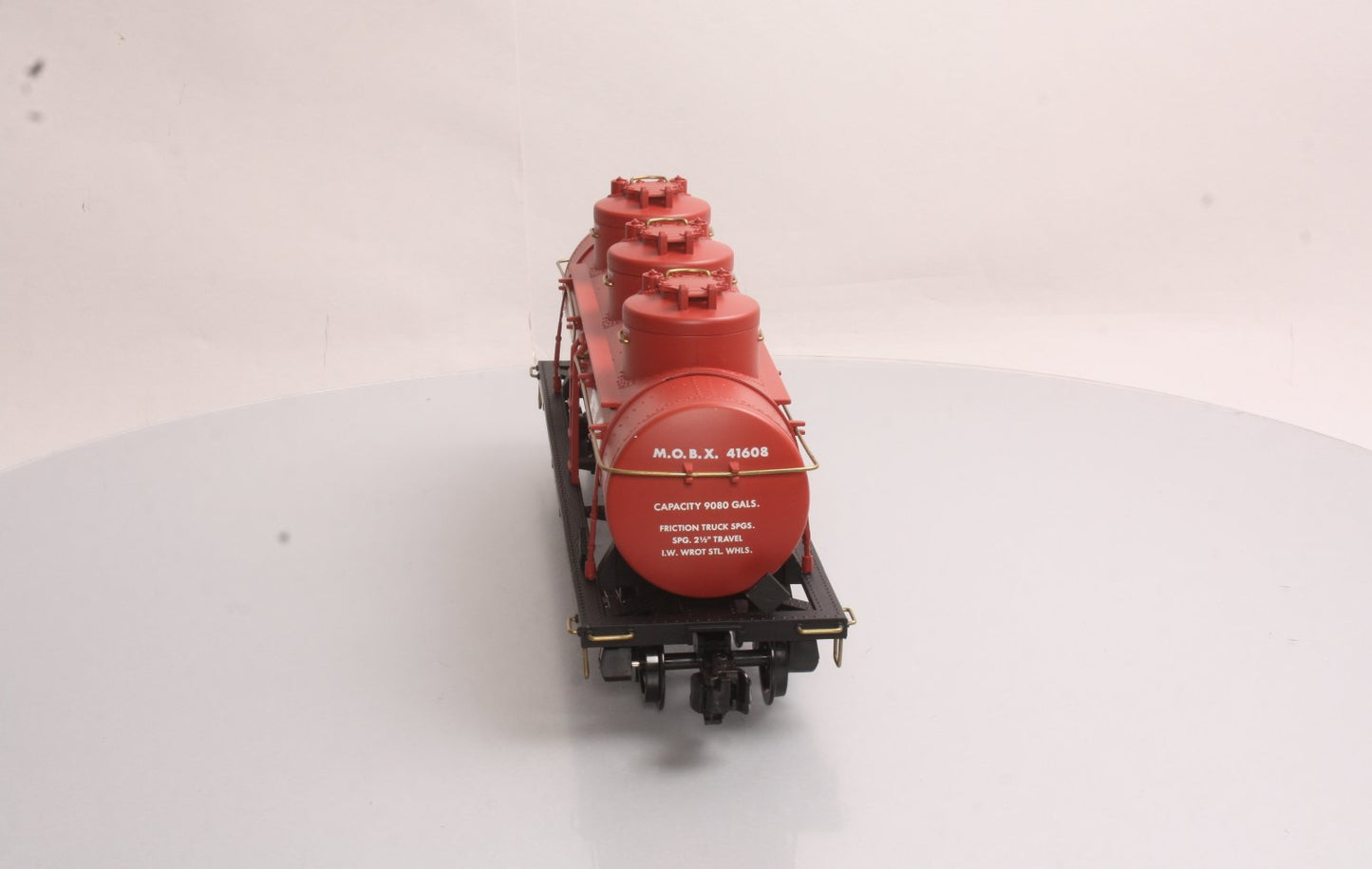 Aristo-Craft 41608 Mobil Triple Dome Tank Car LN/Box