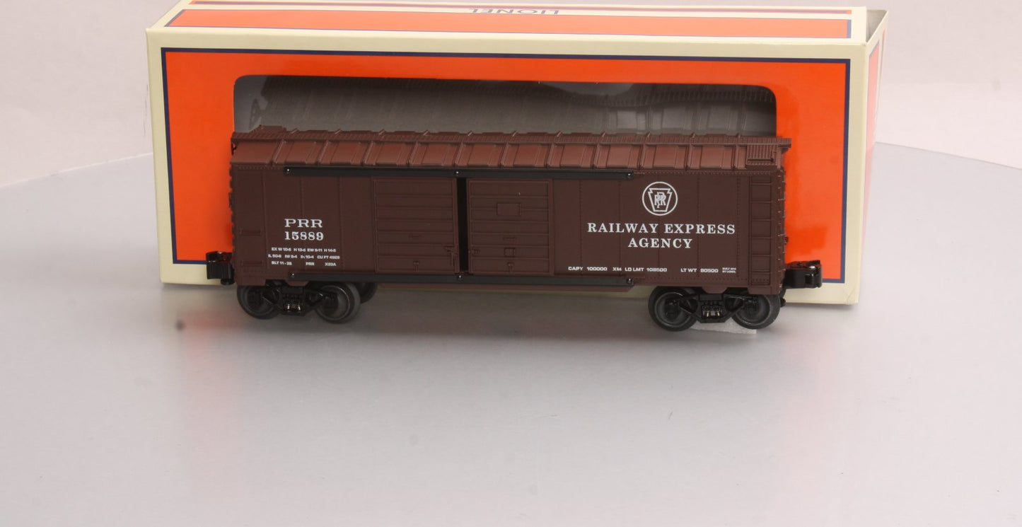Lionel 6-15889 O Gauge Pennsylvania REA Double-Door Boxcar LN/Box
