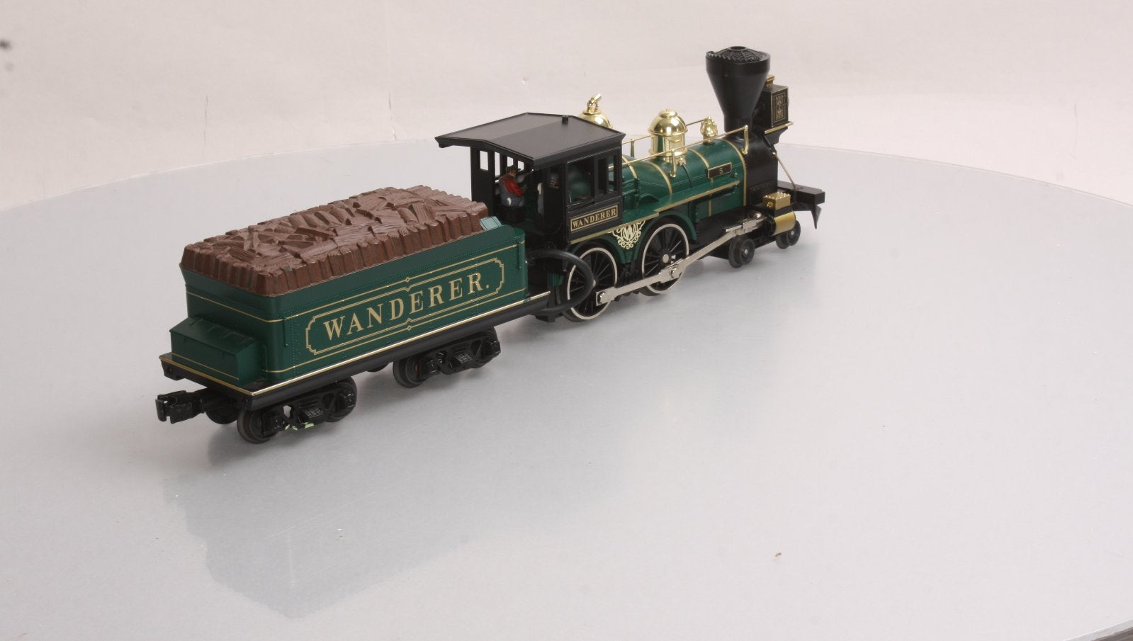 MTH 30-1155-1 O Gauge Wanderer 4-4-0 Steam Loco & Tender w/PS1 #5 LN/Box