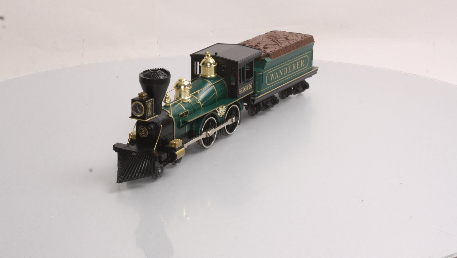 MTH 30-1155-1 O Gauge Wanderer 4-4-0 Steam Loco & Tender w/PS1 #5 LN/Box