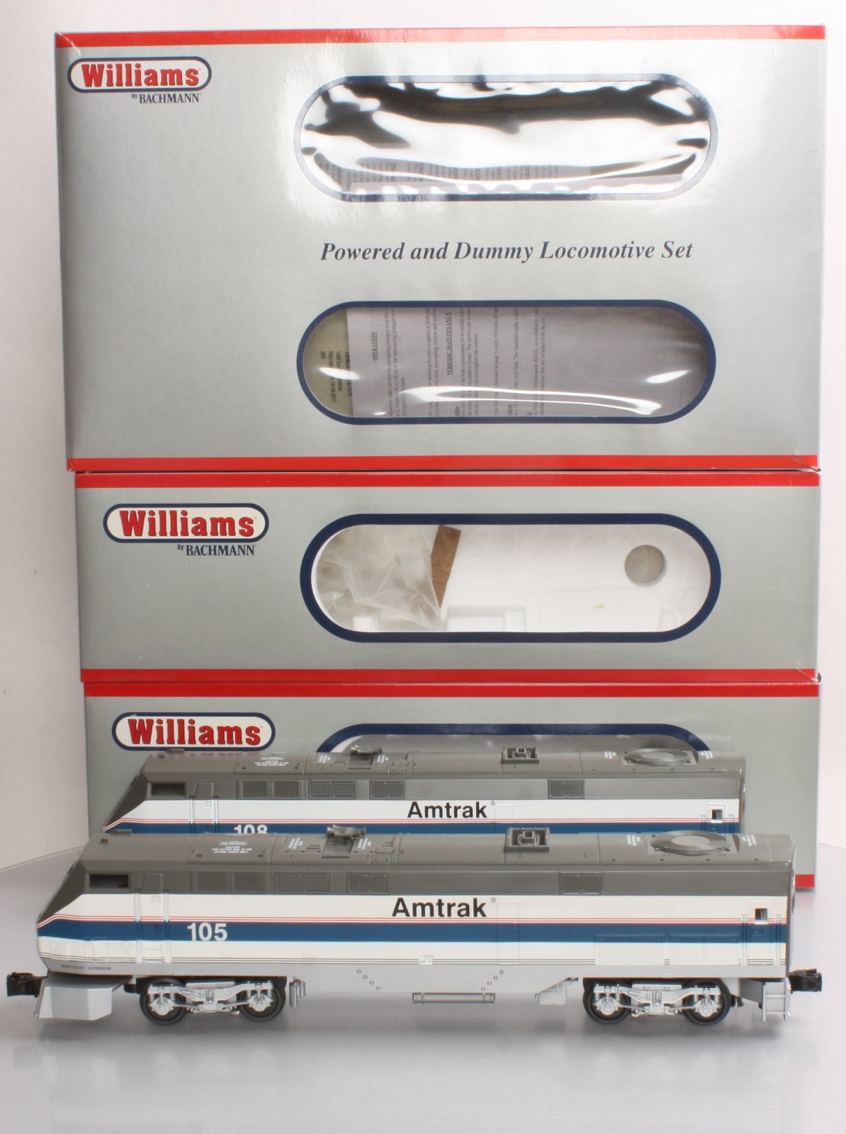 Williams 22802 Amtrak Genesis Phase IV Diesel Locomotive AA Set