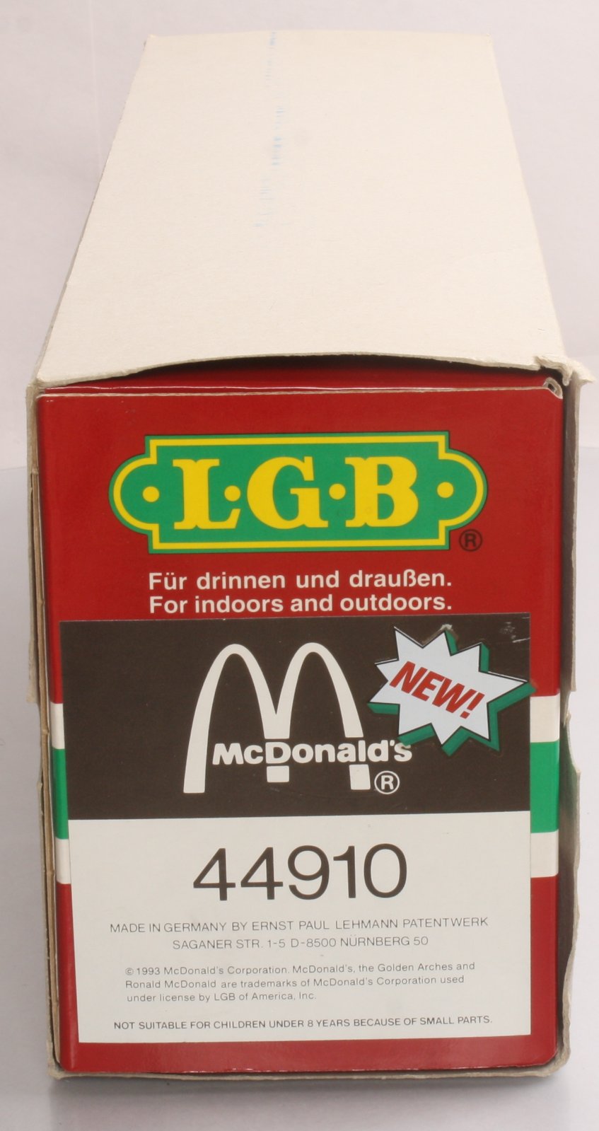 LGB 44910 G Scale McDonalds "You Deserve a Break Today" Boxcar - Metal Wheels LN/Box
