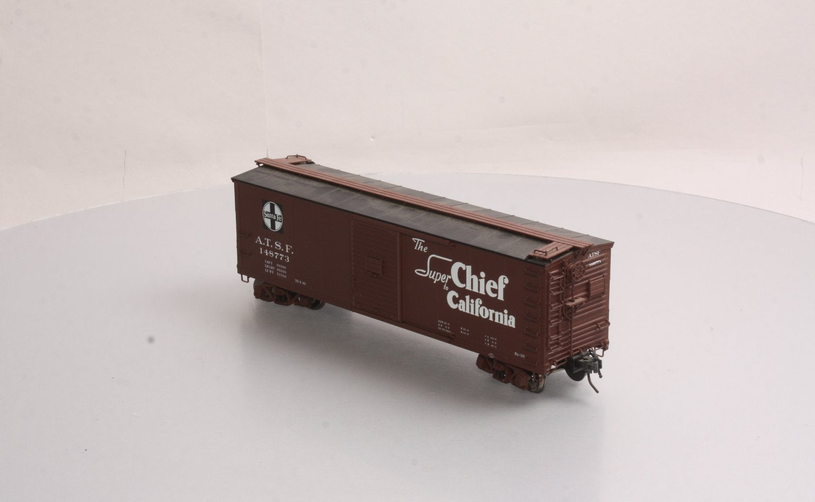 Atlas 7491-2 O Scale Santa Fe (ATSF) Steel Re-Built USRA Box Car #148773  2-Rail LN/Box