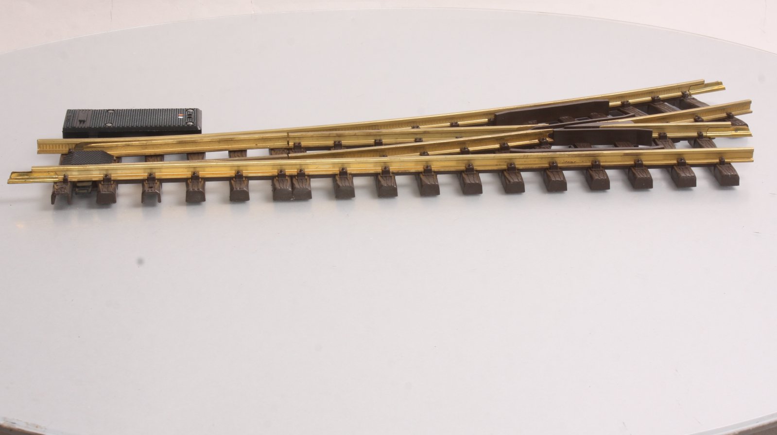 LGB 1605N G Brass 22.5° Right Hand Electric Switch Turnout LN/Box