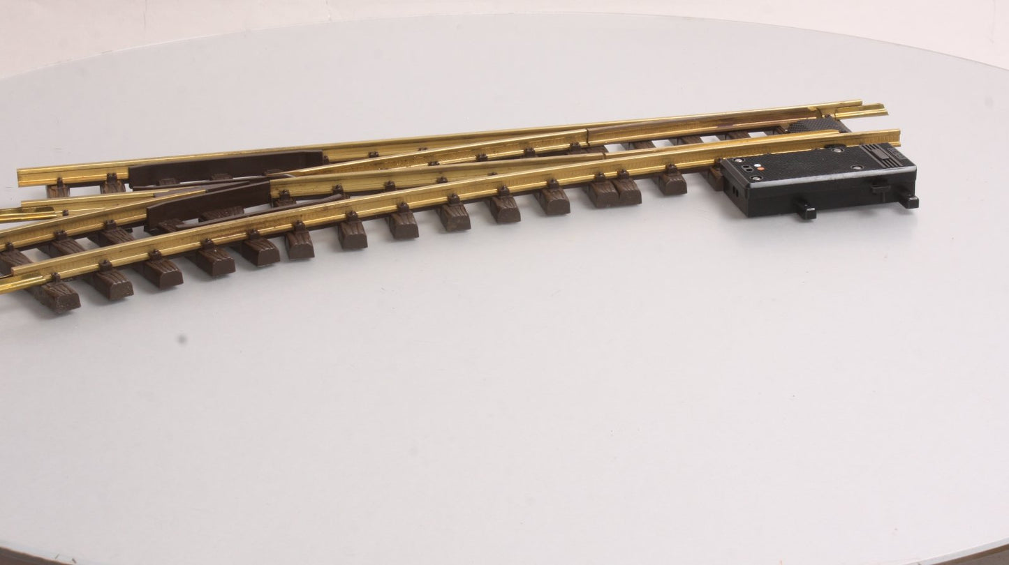 LGB 1605N G Brass 22.5° Right Hand Electric Switch Turnout LN/Box