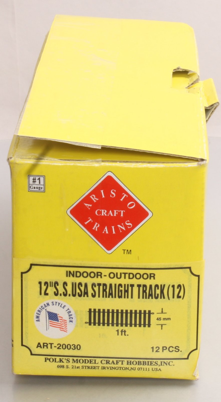 Aristo-Craft 20030 USA Style Stainless Steel 12" Straight Track (Qty 12) LN/Box