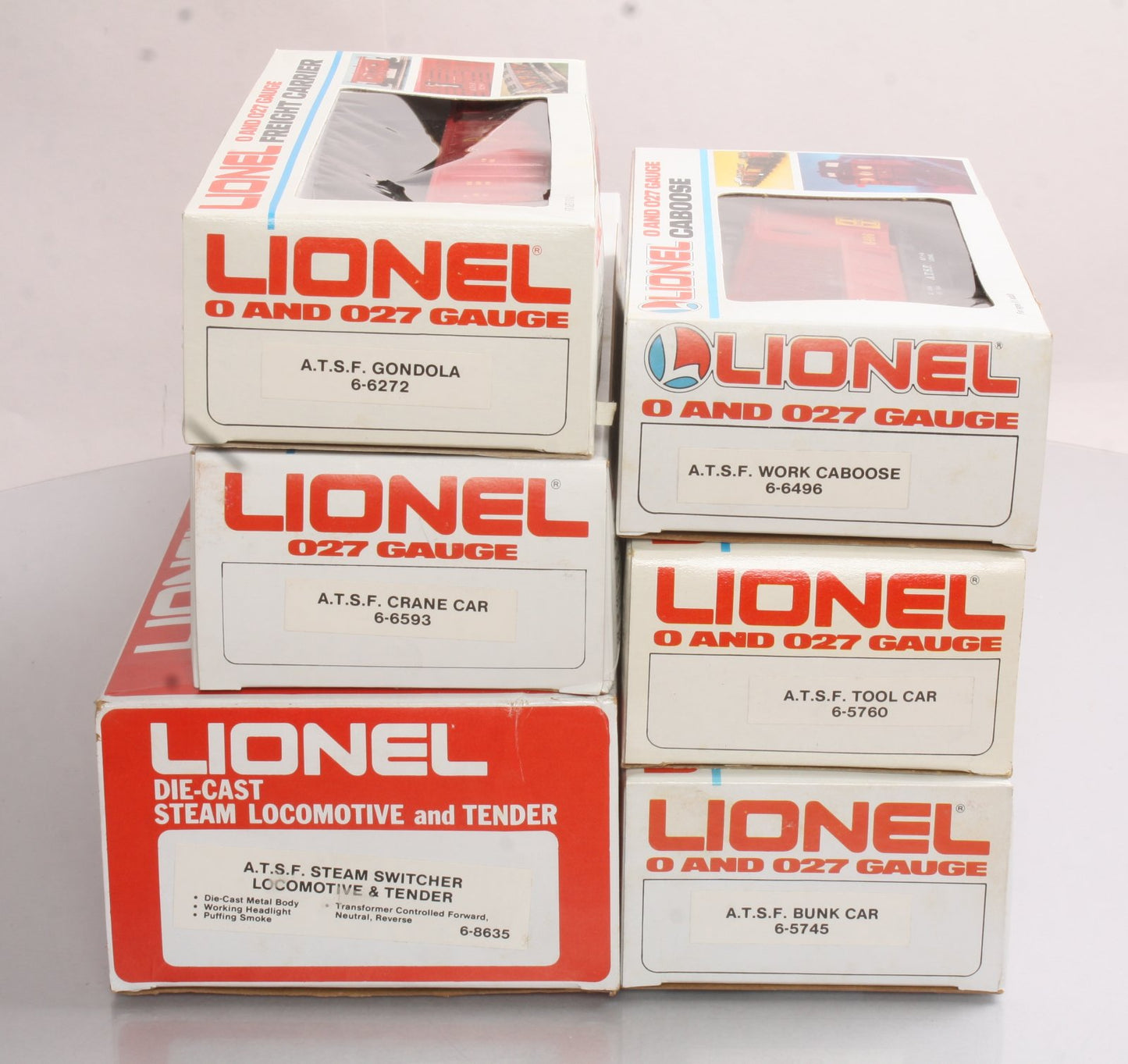 Lionel 6-1632 O Gauge Santa Fe Service Station Special Work Train Set MT/Box