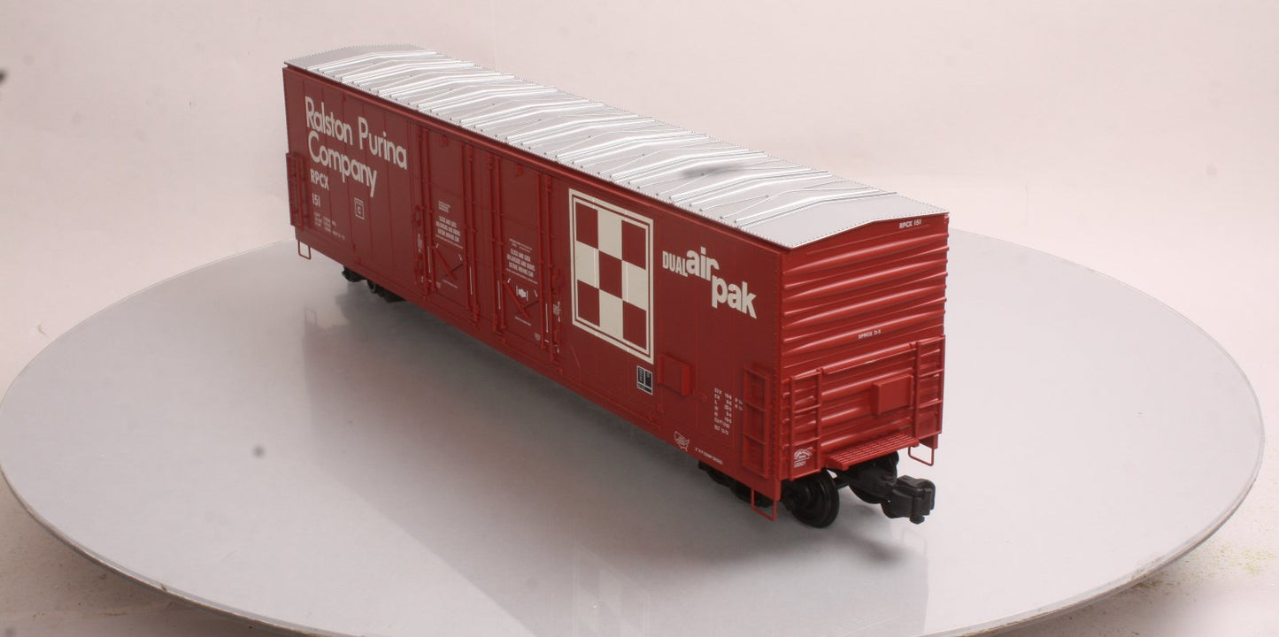 Aristo-Craft 50001 53' Evans Double Plug Door Boxcar Ralston-Purina #151 LN/Box