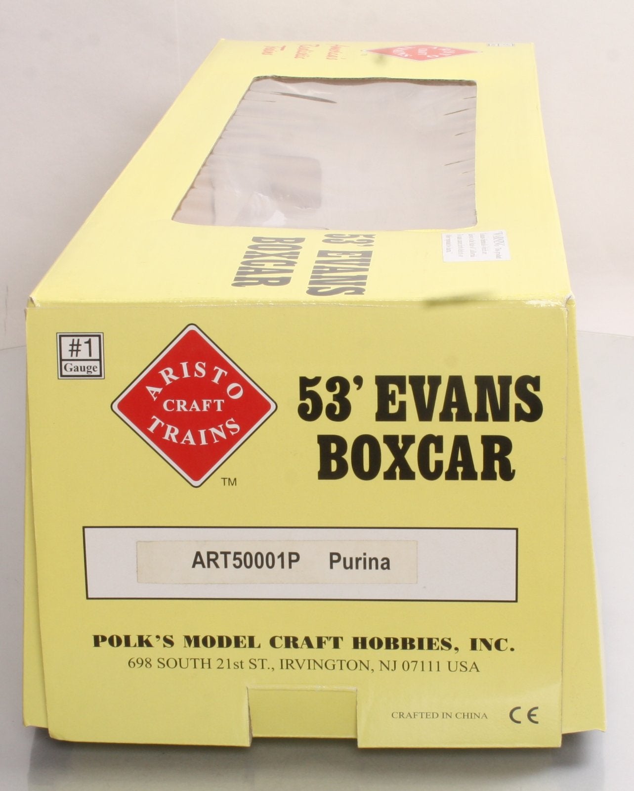 Aristo-Craft 50001 53' Evans Double Plug Door Boxcar Ralston-Purina #151 LN/Box