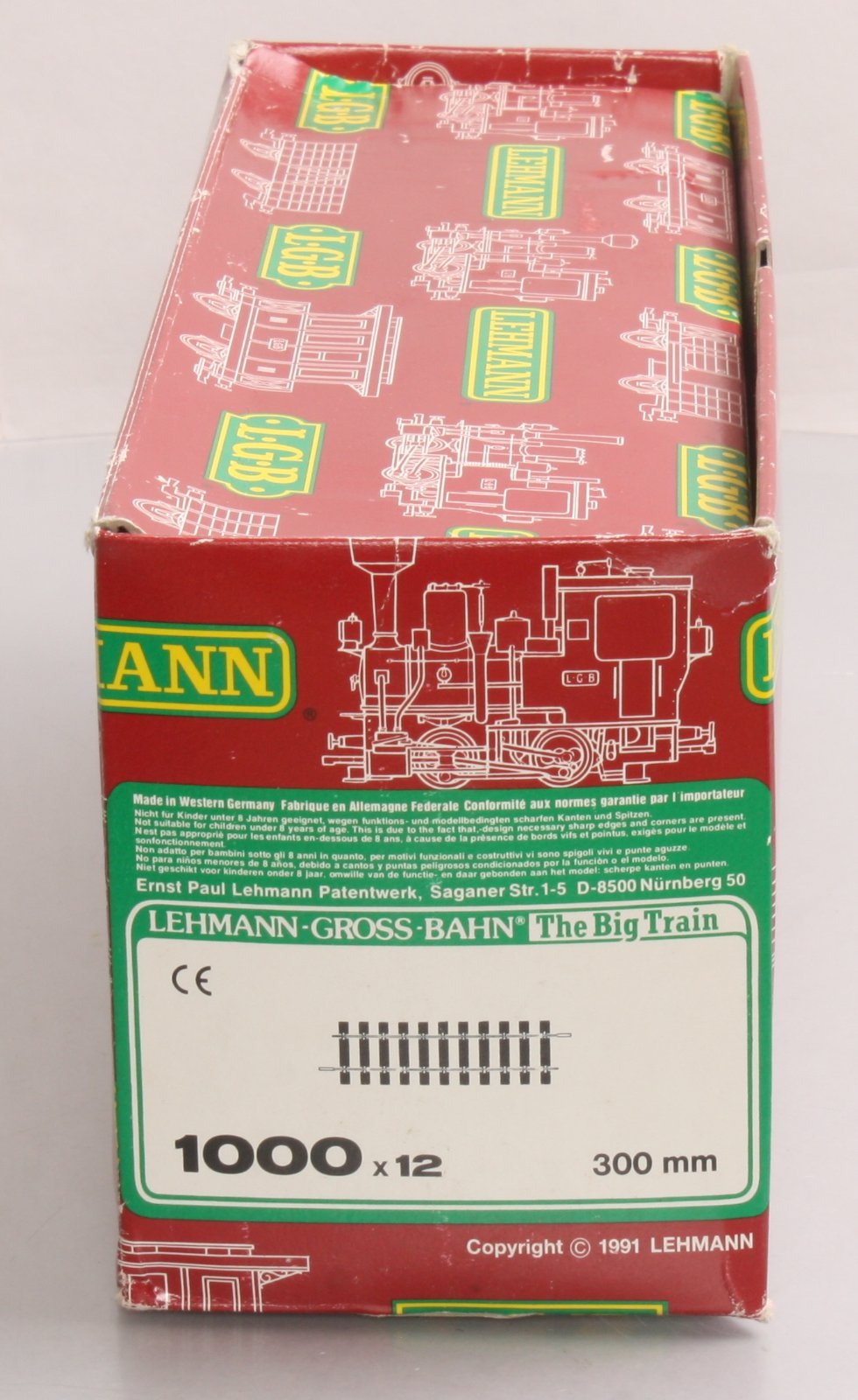 LGB 1000 G Scale 12" Inch Straight Track (11) VG/Box