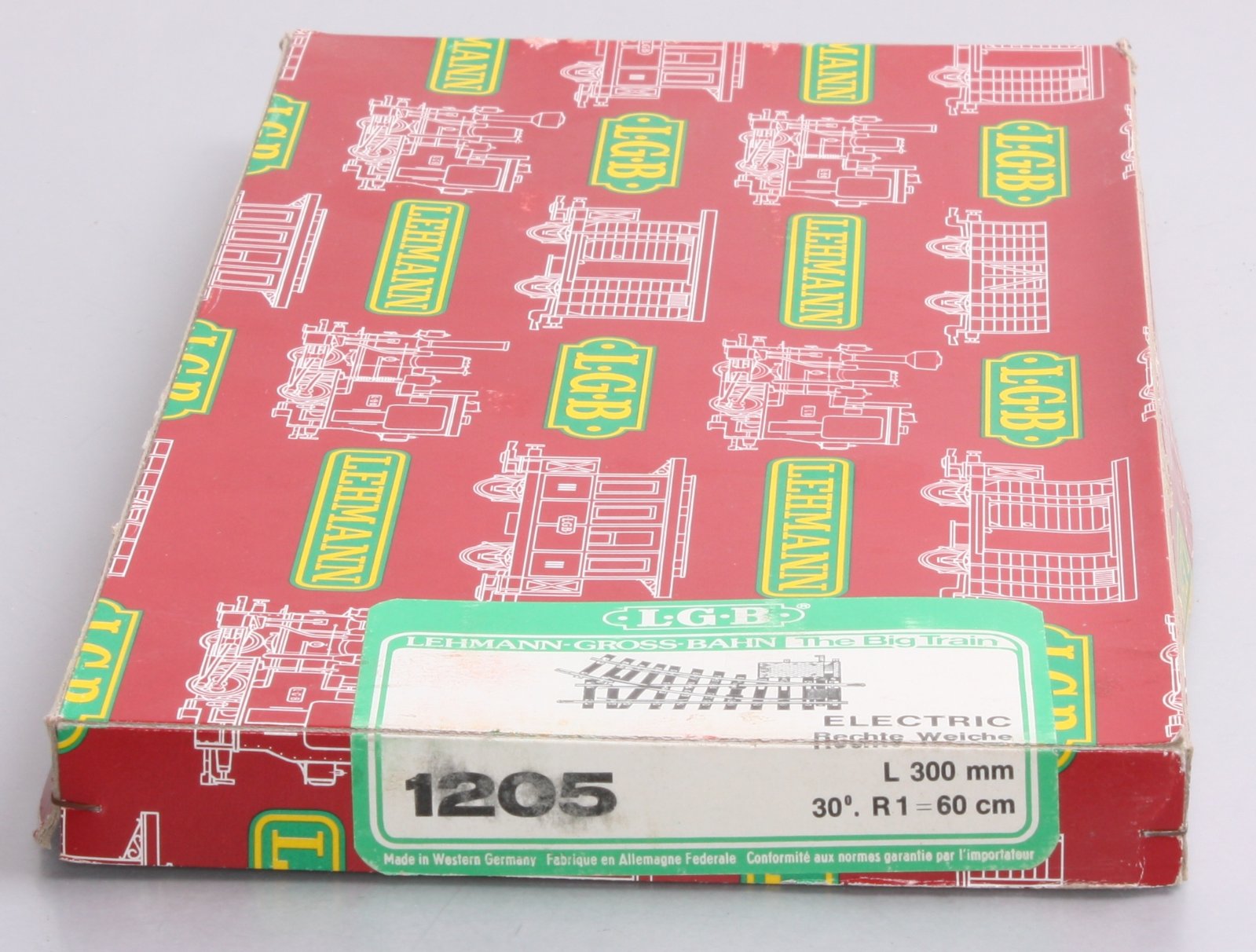 LGB 1205 G Scale 30° Right Hand Electric Switch Turnout LN/Box