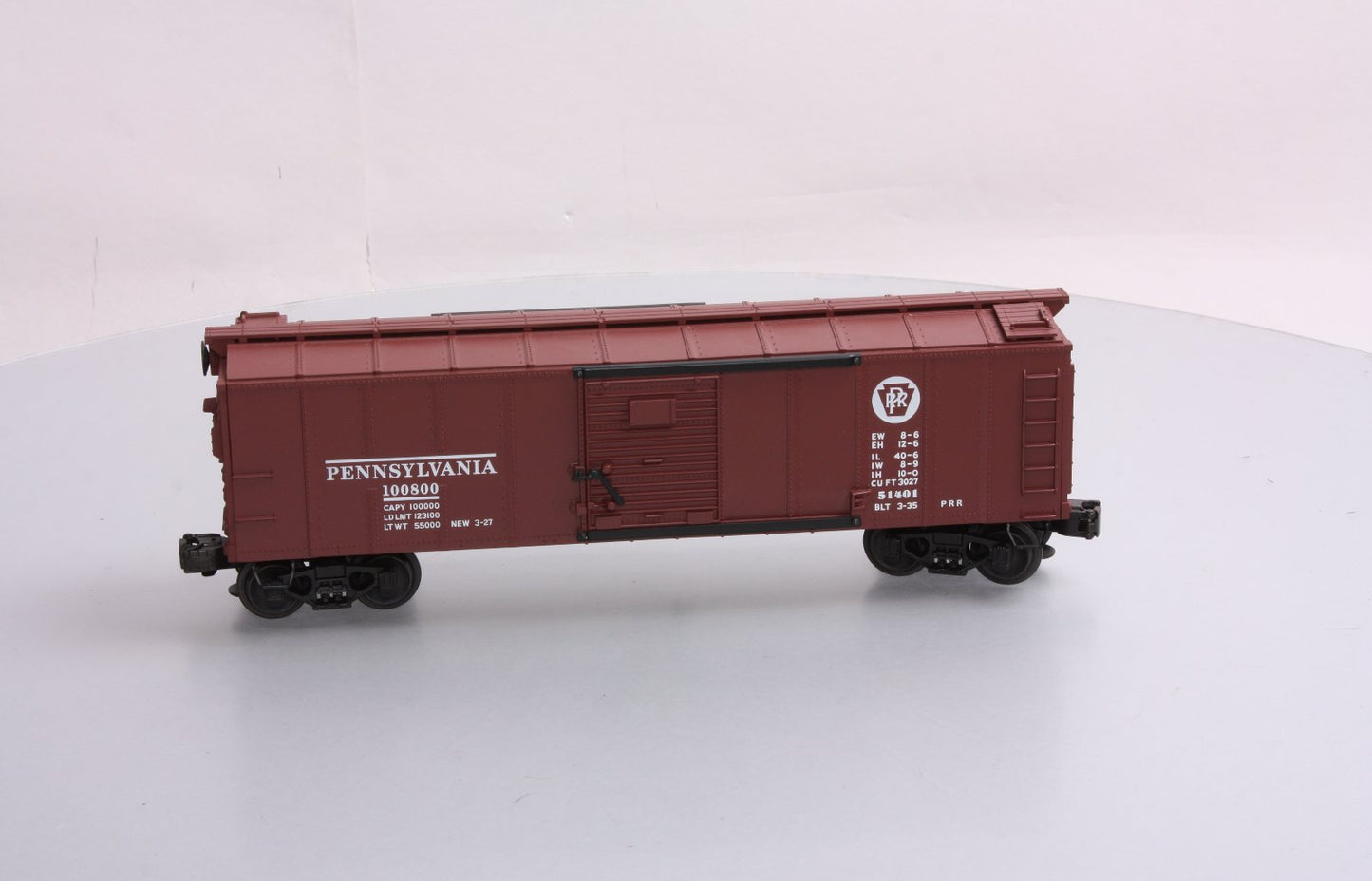 Lionel 6-51401 O Gauge Pennsylvania Boxcar #100800 NIB