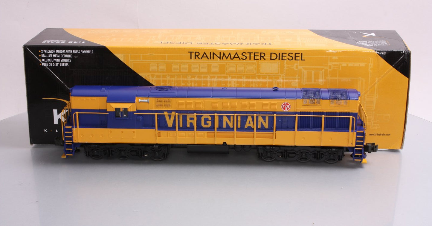 K-Line K2499-0052HS O Virginian Trainmaster Diesel Locomotive #52 NIB