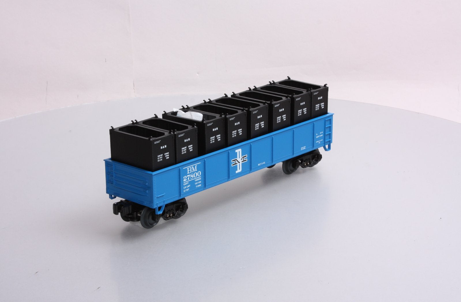 Lionel 6-27800 O Gauge Boston & Maine Gondola with Containers LN/Box