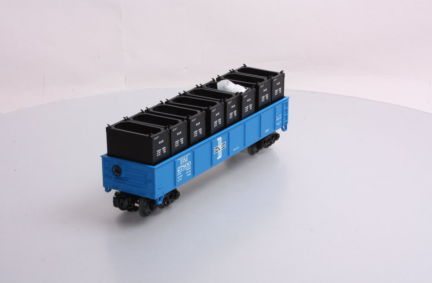 Lionel 6-27800 O Gauge Boston & Maine Gondola with Containers LN/Box