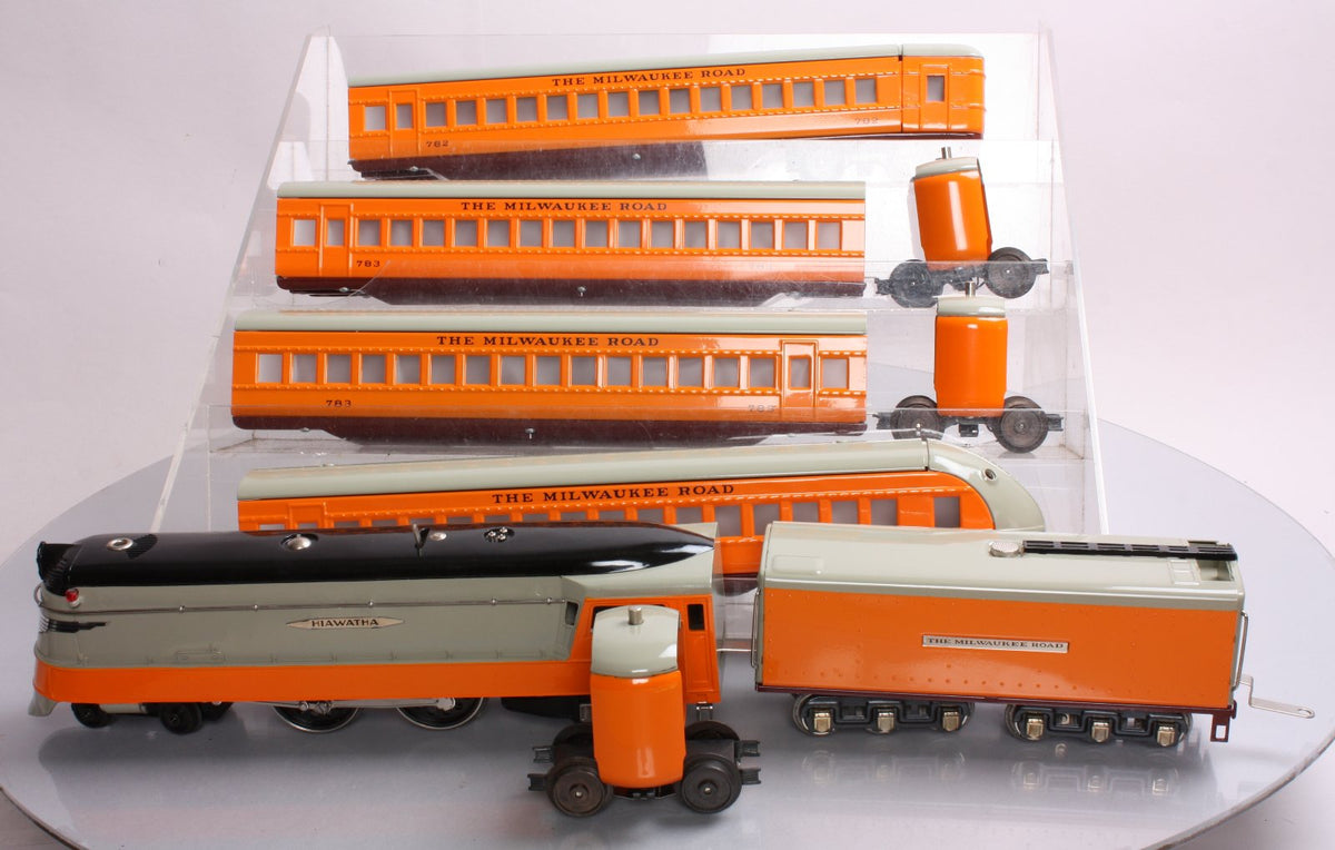 Pride Lines 752-E 4-4-2 Hiawatha 250E O Gauge Steam Passenger Train Set LN